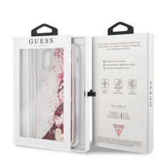 Guess Guess Liquid Glitter Hearts - Ohišje za iPhone 11 Pro Max (malina)