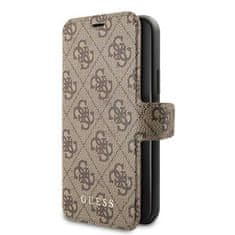 Guess Guess Booktype 4G Charms Collection - etui za iPhone 11 z režami za kartice (rjav)