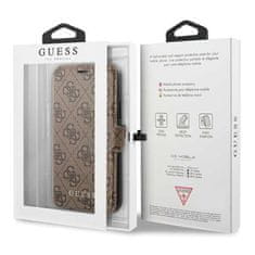 Guess Guess Booktype 4G Charms Collection - etui za iPhone 11 z režami za kartice (rjav)