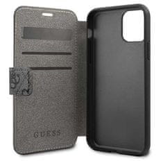 Guess Guess Booktype 4G Charms Collection - etui za iPhone 11 z režami za kartice (črn)