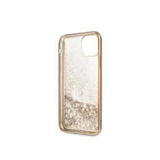 Guess Guess 4G Peony Liquid Glitter - ohišje za iPhone 11 (zlato)