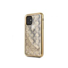 Guess Guess 4G Peony Liquid Glitter - ohišje za iPhone 11 (zlato)