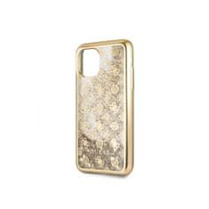 Guess Guess 4G Peony Liquid Glitter - ohišje za iPhone 11 (zlato)