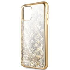 Guess Guess 4G Peony Liquid Glitter - Ohišje za iPhone 11 Pro Max (zlato)