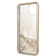 Guess Guess 4G Peony Liquid Glitter - Ohišje za iPhone 11 Pro Max (zlato)