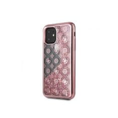 Guess Guess 4G Peony Liquid Glitter - etui za iPhone 11 (roza)