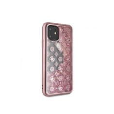 Guess Guess 4G Peony Liquid Glitter - etui za iPhone 11 (roza)