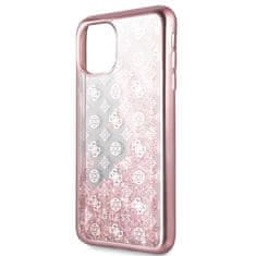 Guess Guess 4G Peony Liquid Glitter - Ohišje za iPhone 11 Pro Max (roza)