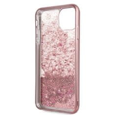 Guess Guess 4G Peony Liquid Glitter - Ohišje za iPhone 11 Pro Max (roza)