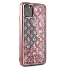 Guess Guess 4G Peony Liquid Glitter - Ohišje za iPhone 11 Pro Max (roza)