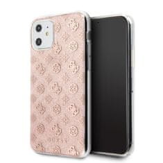 Guess Guess 4G Peony Solid Glitter - etui za iPhone 11 (roza)