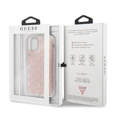 Guess Guess 4G Peony Solid Glitter - Ohišje za iPhone 11 Pro (roza)