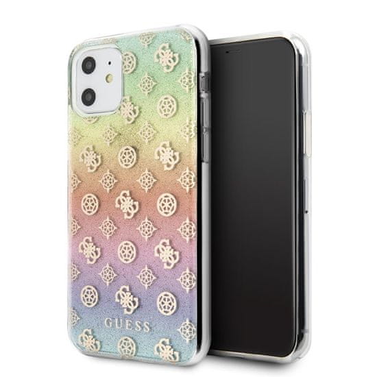 Guess Guess 4G Peony Iridescent - Ohišje za iPhone 11 (mavrica)