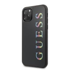 Guess Guess dvoslojno ohišje z bleščicami Logo Multicolor - ohišje za iPhone 11 Pro (črno/večbarvno)