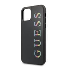 Guess Guess dvoslojno ohišje z bleščicami Logo Multicolor - ohišje za iPhone 11 Pro (črno/večbarvno)