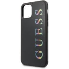 Guess Guess dvoslojno ohišje z bleščicami Logo Multicolor - ohišje za iPhone 11 (črno/večbarvno)