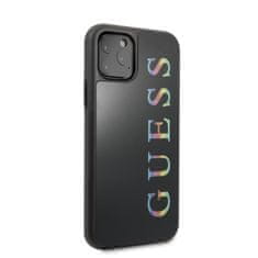 Guess Guess dvoslojno ohišje z bleščicami Logo Multicolor - ohišje za iPhone 11 Pro (črno/večbarvno)