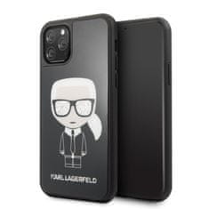 Karl Lagerfeld Karl Lagerfeld dvoslojno ohišje z bleščicami Iconic - iPhone 11 Pro (črno)