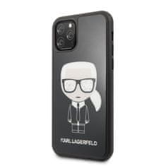 Karl Lagerfeld Karl Lagerfeld dvoslojno ohišje z bleščicami Iconic - iPhone 11 Pro (črno)