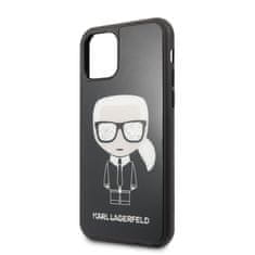 Karl Lagerfeld Karl Lagerfeld dvoslojno ohišje z bleščicami Iconic - iPhone 11 Pro (črno)