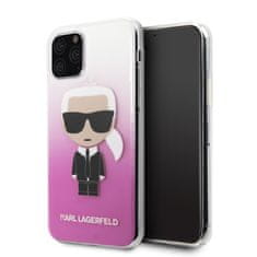 Karl Lagerfeld Karl Lagerfeld Iconic Karl Gradient - Ohišje za iPhone 11 Pro (roza)