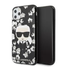 Karl Lagerfeld Karl Lagerfeld Iconic Karl Flower - Ohišje za iPhone 11 Pro (črno)