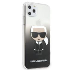 Karl Lagerfeld Karl Lagerfeld Iconic Karl Gradient - Ohišje za iPhone 11 Pro Max (črno)