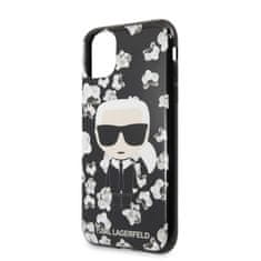 Karl Lagerfeld Karl Lagerfeld Iconic Karl Flower - Ohišje za iPhone 11 Pro (črno)