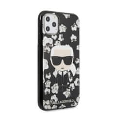 Karl Lagerfeld Karl Lagerfeld Iconic Karl Flower - Ohišje za iPhone 11 Pro (črno)