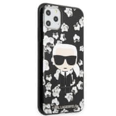 Karl Lagerfeld Karl Lagerfeld Iconic Karl Flower - Ohišje za iPhone 11 Pro Max (črno)