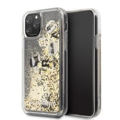 Karl Lagerfeld Karl Lagerfeld Glitter Liquid Floatting Charms - ohišje za iPhone 11 Pro (zlati plavajoči okraski)