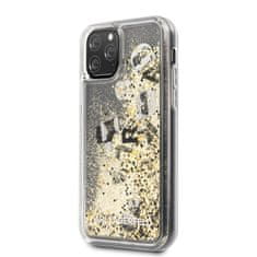 Karl Lagerfeld Karl Lagerfeld Glitter Liquid Floatting Charms - ohišje za iPhone 11 Pro (zlati plavajoči okraski)