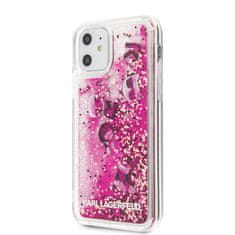 Karl Lagerfeld Karl Lagerfeld Glitter Liquid Floatting Charms - etui za iPhone 11 (Roza plavajoči okraski)