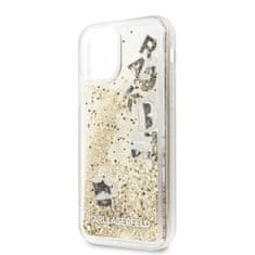 Karl Lagerfeld Karl Lagerfeld Glitter Liquid Floatting Charms - ohišje za iPhone 11 Pro (zlati plavajoči okraski)