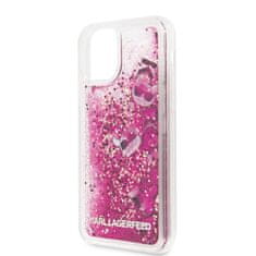 Karl Lagerfeld Karl Lagerfeld Glitter Liquid Floatting Charms - etui za iPhone 11 (Roza plavajoči okraski)