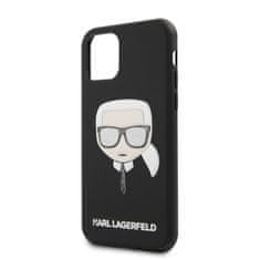 Karl Lagerfeld Karl Lagerfeld Iconic Embossed Glitter Case - Ohišje za iPhone 11 Pro (črno)