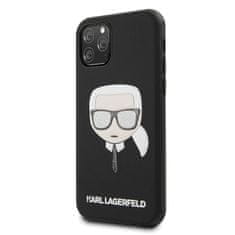 Karl Lagerfeld Karl Lagerfeld Iconic Embossed Glitter Case - ohišje za iPhone 11 Pro Max (črno)