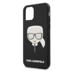 Karl Lagerfeld Karl Lagerfeld Iconic Embossed Glitter Case - ohišje za iPhone 11 Pro Max (črno)