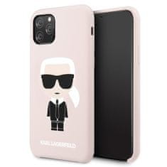 Karl Lagerfeld Karl Lagerfeld Silikonsko ohišje Iconic - iPhone 11 Pro (roza)