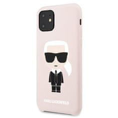 Karl Lagerfeld Karl Lagerfeld Silikonsko ohišje Iconic - iPhone 11 (roza)