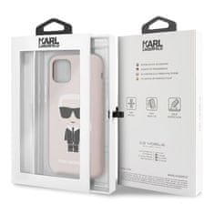 Karl Lagerfeld Karl Lagerfeld Silikonsko ohišje Iconic - iPhone 11 Pro (roza)