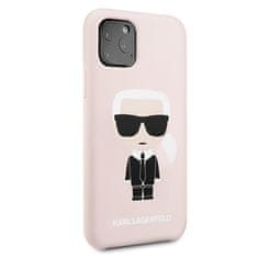 Karl Lagerfeld Karl Lagerfeld Silikonsko ohišje Iconic - iPhone 11 Pro (roza)