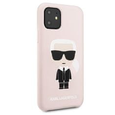 Karl Lagerfeld Karl Lagerfeld Silikonsko ohišje Iconic - iPhone 11 (roza)