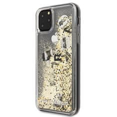 Karl Lagerfeld Karl Lagerfeld Glitter Liquid Floatting Charms - ohišje za iPhone 11 Pro Max (zlati plavajoči okraski)