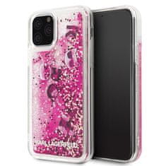 Karl Lagerfeld Karl Lagerfeld Glitter Liquid Floatting Charms - Ohišje za iPhone 11 Pro (Roza plavajoči okraski)