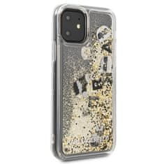 Karl Lagerfeld Karl Lagerfeld Glitter Liquid Floatting Charms - etui za iPhone 11 (zlati plavajoči okraski)