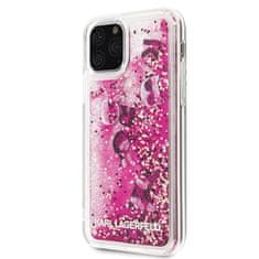 Karl Lagerfeld Karl Lagerfeld Glitter Liquid Floatting Charms - Ohišje za iPhone 11 Pro (Roza plavajoči okraski)