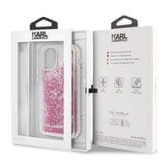 Karl Lagerfeld Karl Lagerfeld Glitter Liquid Floatting Charms - Ohišje za iPhone 11 Pro (Roza plavajoči okraski)