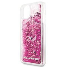 Karl Lagerfeld Karl Lagerfeld Glitter Liquid Floatting Charms - Ohišje za iPhone 11 Pro Max (Roza plavajoči okraski)