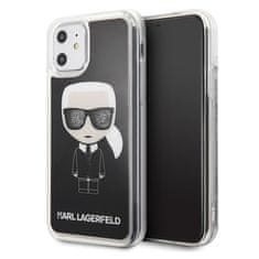 Karl Lagerfeld Karl Lagerfeld Iconic Glitter - Ohišje za iPhone 11 (črno)